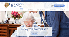 Desktop Screenshot of courageoushomecare.com
