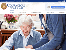 Tablet Screenshot of courageoushomecare.com